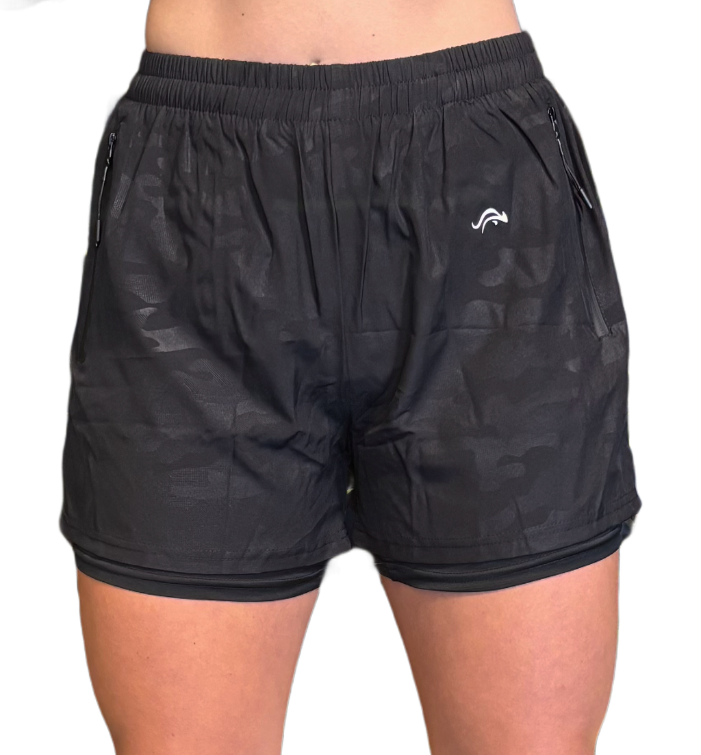 PB1008DZ-BLACK CAMO SHORTS